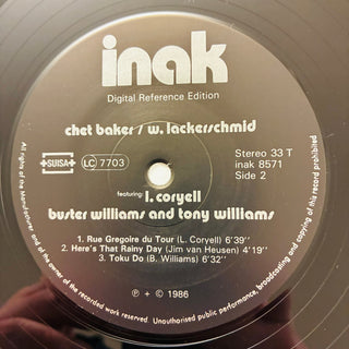 Chet Baker / Wolfgang Lackerschmid ‎– Chet Baker / Wolfgang Lackerschmid LP (NM) - schallplattenparadis