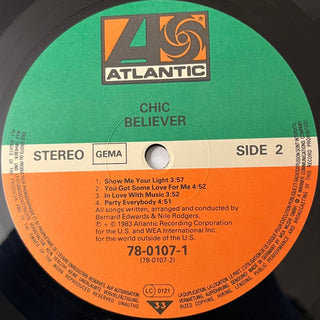 Chic ‎– Believer LP (NM) - schallplattenparadis