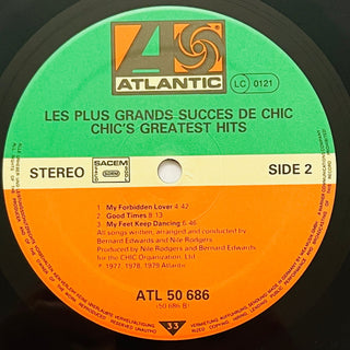 Chic ‎– Les Plus Grands Succes De Chic = Chic's Greatest Hits LP mit OIS (NM) - schallplattenparadis