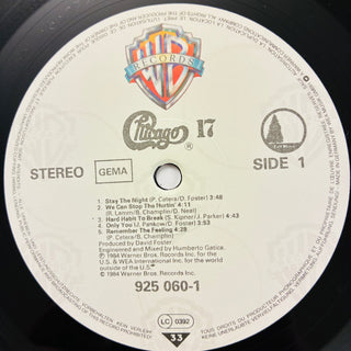 Chicago ‎– Chicago 17 LP mit OIS (NM) - schallplattenparadis