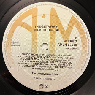 Chris de Burgh – The Getaway LP mit OIS und Beiblatt (NM) - schallplattenparadis