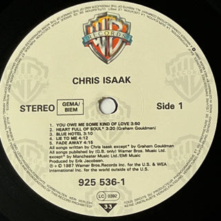 Chris Isaak ‎– Chris Isaak LP mit OIS (VG+) - schallplattenparadis