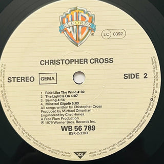 Christopher Cross ‎– Christopher Cross LP mit OIS (NM) - schallplattenparadis