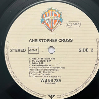 Christopher Cross ‎– Christopher Cross LP mit OIS (NM) - schallplattenparadis