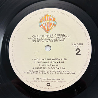 Christopher Cross – Christopher Cross LP mit OIS (NM) - schallplattenparadis