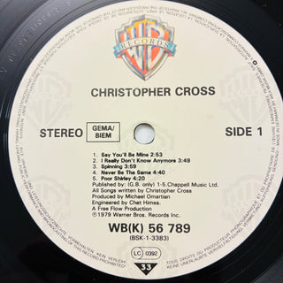 Christopher Cross ‎– Christopher Cross LP mit OIS (VG+) - schallplattenparadis