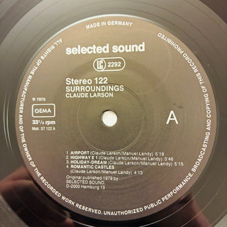 Claude Larson ‎– Surroundings LP (NM) - schallplattenparadis