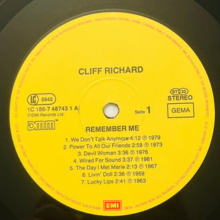 Cliff Richard – Remember Me Doppel LP (NM) - schallplattenparadis