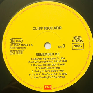 Cliff Richard – Remember Me Doppel LP (NM) - schallplattenparadis