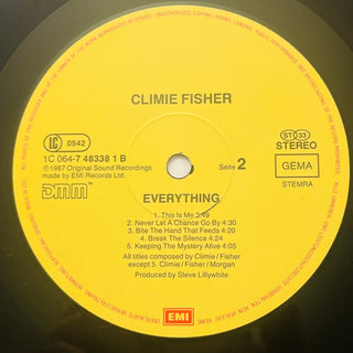 Climie Fisher – Everything LP mit OIS (VG+) - schallplattenparadis