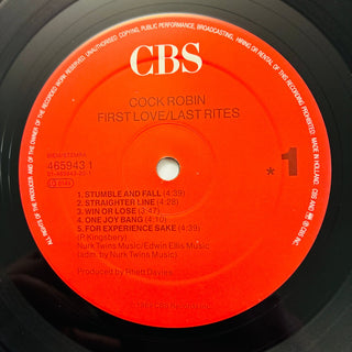 Cock Robin ‎– First Love / Last Rites LP mit OIS (NM) - schallplattenparadis