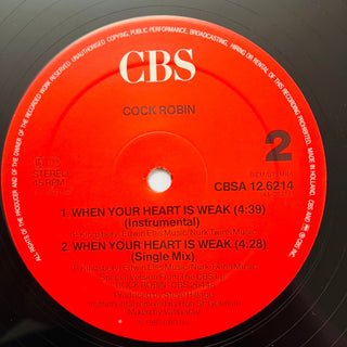 Cock Robin ‎– When Your Heart Is Weak (Dance Mix) Maxi - Single (NM) - schallplattenparadis