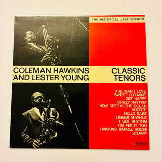 Coleman Hawkins And Lester Young ‎– Classic Tenors - The Historical Jazz Session LP (NM) - schallplattenparadis