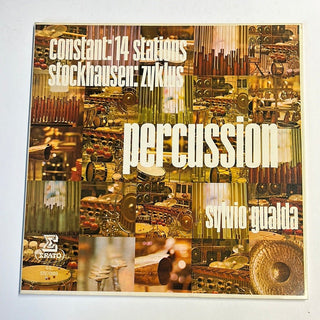 Constant / Stockhausen – Sylvio Gualda ‎– Percussion – 14 Stations / Zyklus Doppel LP (NM) - schallplattenparadis