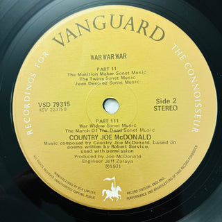 Country Joe McDonald – War War War LP (NM) - schallplattenparadis