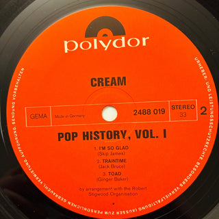 Cream – Pop History Vol. 1 Doppel LP (NM) - schallplattenparadis