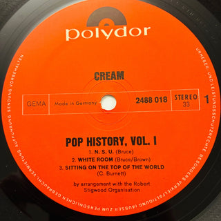 Cream – Pop History Vol. 1 Doppel LP (NM) - schallplattenparadis