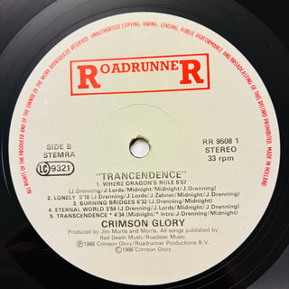 Crimson Glory ‎– Transcendence LP mit OIS (VG+) - schallplattenparadis