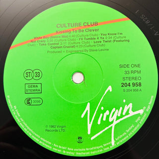Culture Club – Kissing To Be Clever LP mit OIS (NM) - schallplattenparadis