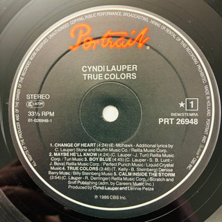 Cyndi Lauper ‎– True Colors LP mit OIS (NM) - schallplattenparadis