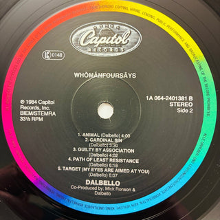 Dalbello – Whōmănfoursāys LP (NM) - schallplattenparadis