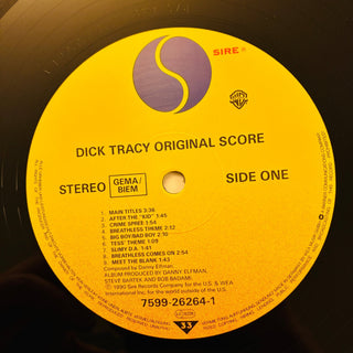 Danny Elfman ‎– Dick Tracy (Original Score) LP mit Beiblatt (NM) - schallplattenparadis