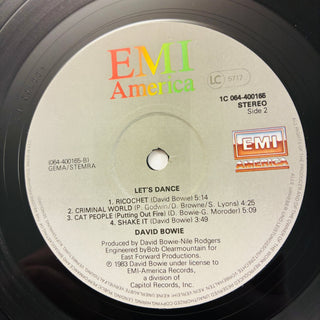 David Bowie ‎– Let's Dance LP mit OIS (VG+) - schallplattenparadis