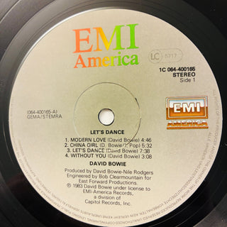 David Bowie ‎– Let's Dance LP mit OIS (VG+) - schallplattenparadis