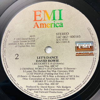 David Bowie – Let's Dance LP (VG+) - schallplattenparadis