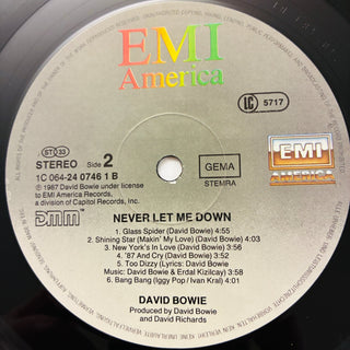 David Bowie – Never Let Me Down LP mit OIS (NM) - schallplattenparadis