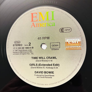 David Bowie – Time Will Crawl (Extended Dance Mix) 12" Vinyl (NM) - schallplattenparadis