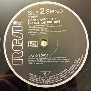 David Bowie – Ziggy Stardust - The Motion Picture Doppel LP (NM) - schallplattenparadis