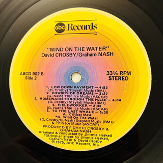 David Crosby / Graham Nash ‎– Wind On The Water LP (VG+) - schallplattenparadis