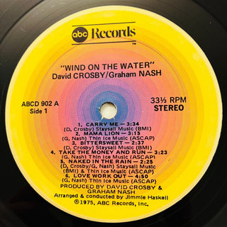 David Crosby / Graham Nash ‎– Wind On The Water LP (VG+) - schallplattenparadis