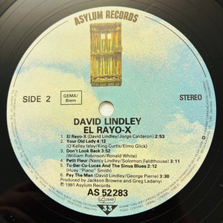 David Lindley – El Rayo - X LP mit OIS (NM) - schallplattenparadis