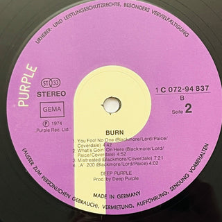 Deep Purple ‎– Burn LP (NM) - schallplattenparadis