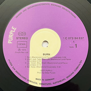 Deep Purple ‎– Burn LP (NM) - schallplattenparadis