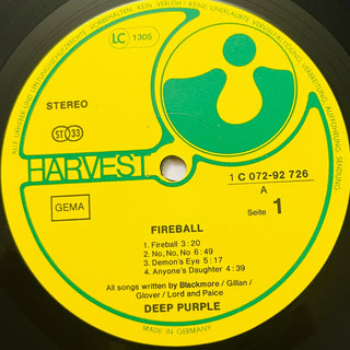 Deep Purple ‎– Fireball LP (NM) - schallplattenparadis