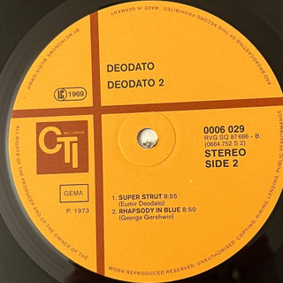 Deodato ‎– Deodato 2 LP (NM) - schallplattenparadis