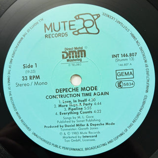 Depeche Mode – Construction Time Again LP mit OIS (NM) - schallplattenparadis