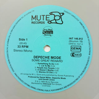 Depeche Mode ‎– Some Great Reward LP mit OIS - Grey Vinyl (VG+) - schallplattenparadis