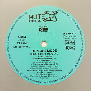 Depeche Mode – Some Great Reward LP mit OIS (NM) - schallplattenparadis