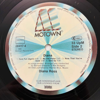 Diana Ross ‎– Diana LP (VG+) - schallplattenparadis