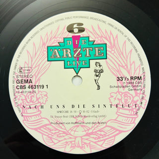 Die Ärzte ‎– Live (Nach Uns Die Sintflut) - 3 LPs mit OIS (NM) - schallplattenparadis