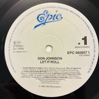 Don Johnson ‎– Let It Roll LP mit OIS (NM) - schallplattenparadis