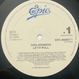 Don Johnson – Let It Roll LP mit OIS (NM) - schallplattenparadis