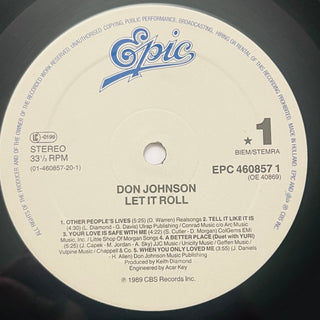 Don Johnson – Let It Roll LP mit OIS (VG+) - schallplattenparadis