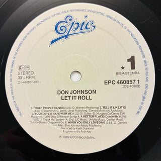 Don Johnson – Let It Roll LP mit OIS (VG+) - schallplattenparadis