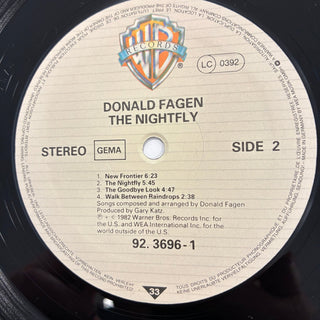 Donald Fagen ‎– The Nightfly LP mit OIS (VG+) - schallplattenparadis