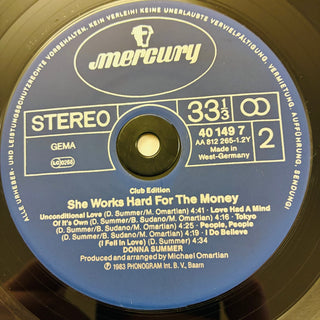 Donna Summer – She Works Hard For The Money LP (VG+) - schallplattenparadis